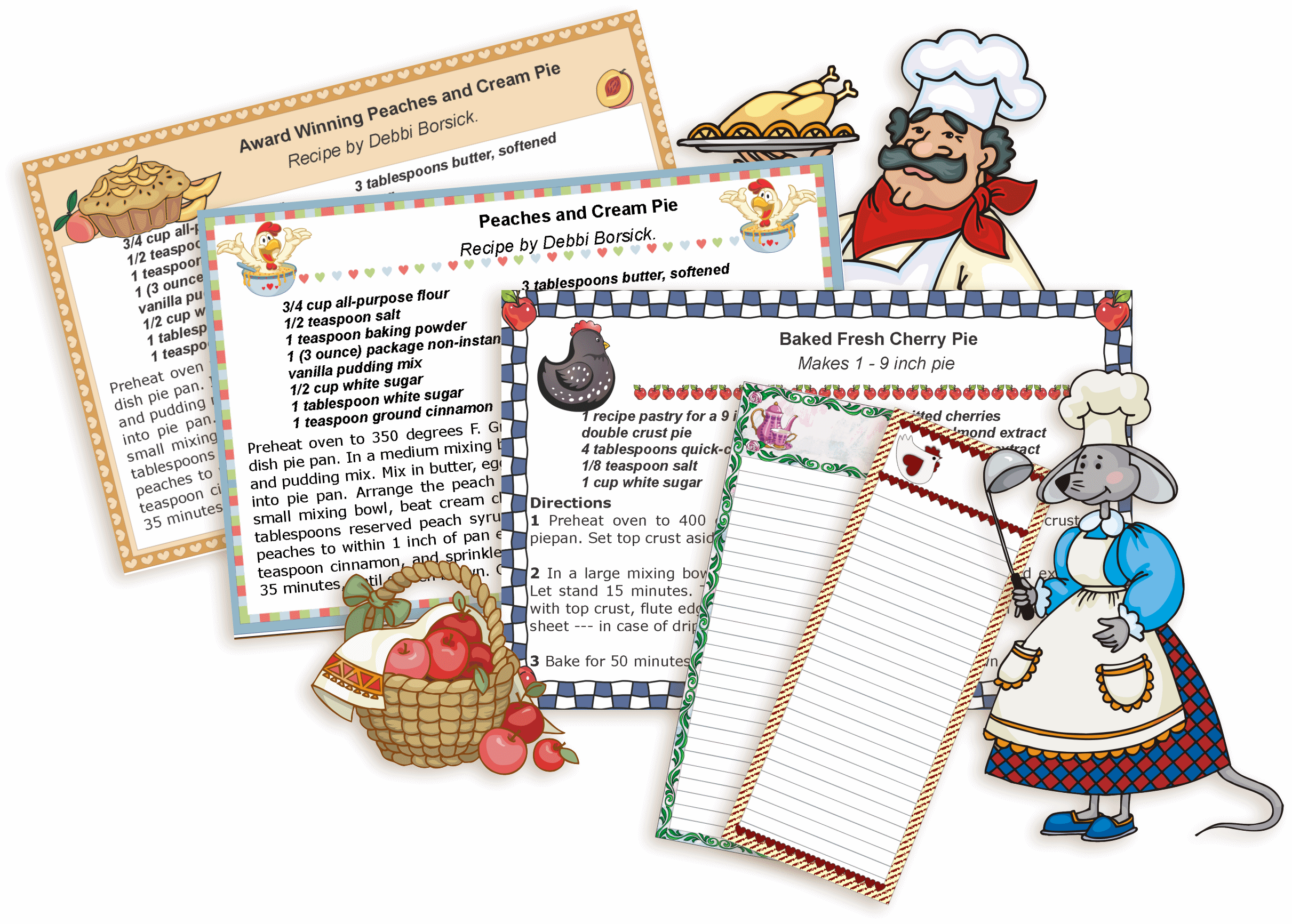 free microsoft word recipe card template